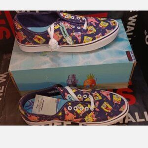 Vans Men's 4.5/Women's 6 Comfycush Authent SpongeBob Navy VN0A3WM7YZ1